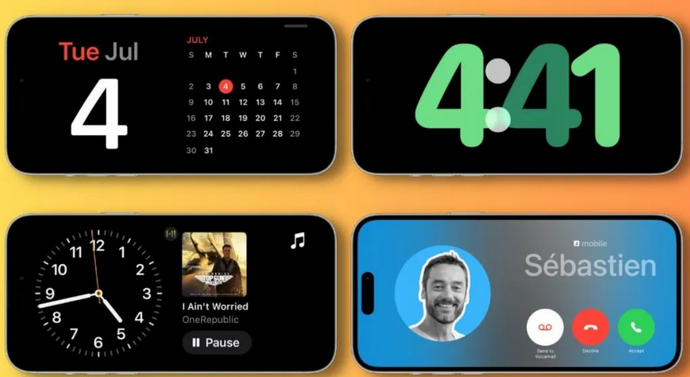 资源苹果手机维修分享iOS17横屏充电待机显示有什么好处 