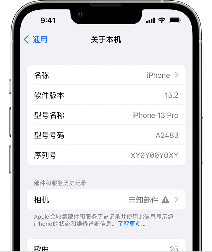 资源苹果维修分享iPhone 出现提示相机“未知部件”是什么原因？ 