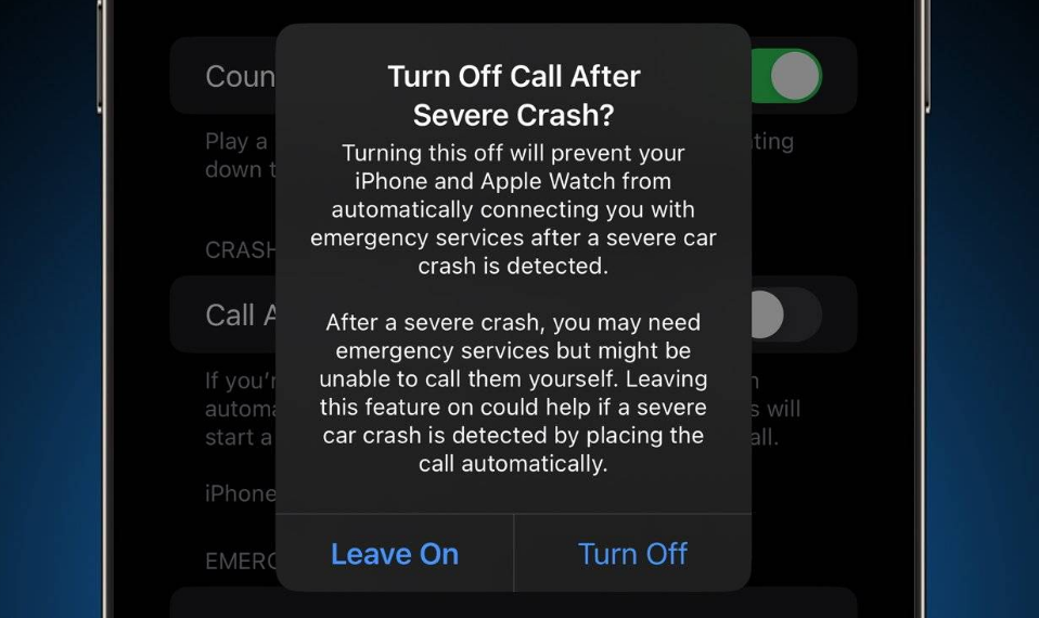 资源苹果14维修分享 iPhone 14 和 Apple Watch 上关闭崩溃检测 