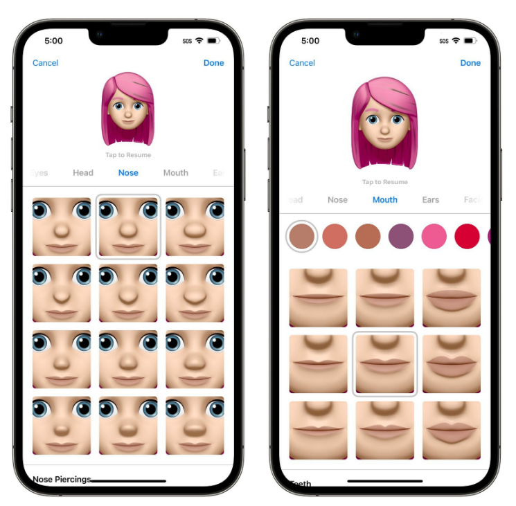 资源苹果手机维修分享​iOS 16中的拟我表情有了哪些变化和升级 